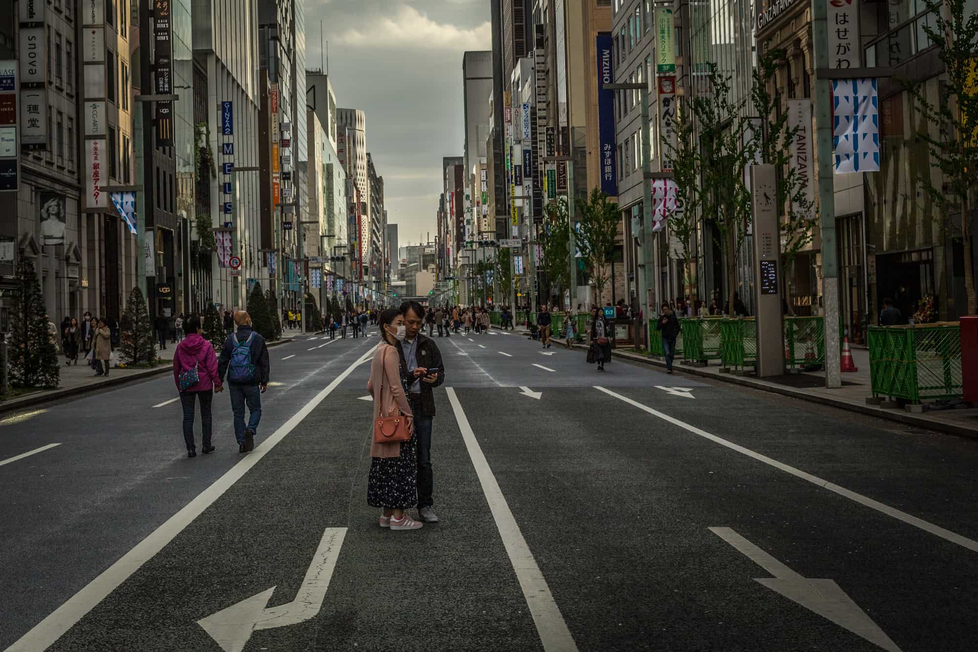 Ginza shopping street, Ginza, Tokyo